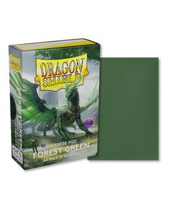 60 Dragon Shield Small Sleeves - Japanese Matte , Farbe:Forest Green