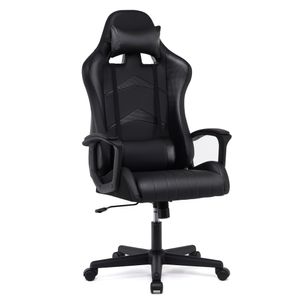 IWMH Gaming Stuhl, Hohe Rückenlehne Bürostuhl, Mit Kopfkissen und Lendenkissen