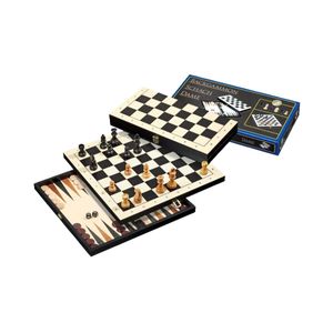 Philos 2511 - Cestovná šachovo-backgammonová súprava, pole 30 mm, výška kráľa 47 mm