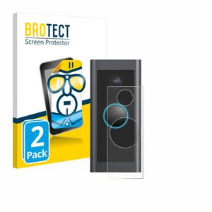 2x BROTECT Schutzfolie für Ring Video Doorbell Wired Folie Klar Transparent