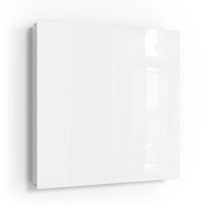 DEQORI Schlüsselkasten Glasfront weiß links 30x30 cm 'Weiß' Schlüssel-Box