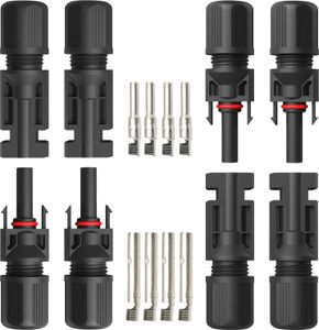 PV Solarstecker Stecker wasserdicht Solarkabel Buchse Verbinder 1-100 Paar 1500VMenge:4-Paar