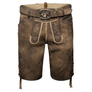 Spieth & Wensky Herren Trachten Lederhose, Havel (311589-0256), Größe:54, Farbe:tabak/St 238 Holz (5803)