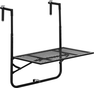Outsunny Balkonhängetisch klappbar 4-fach höhenverstellbarer Hängetisch aus Metall wetterfest Balkontisch Beistelltisch Klapptisch für Balkon-& Terrassengeländer Tisch zum Einhängen 60x40 cm Schwarz Outsunny Balkonhängetisch klappbar 4-fach höhenverstellbarer Hängetisch aus Metall wetterfest Balkontisch Beistelltisch Klapptisch für Balkon-& Terrassengeländer Tisch zum Einhängen 60x40 cm Schwarz