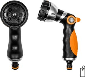 BRADAS Postřikovač zahradní na hadici - 8 funkcí, kovová hlava BLACK LINE BR-ECO-2038