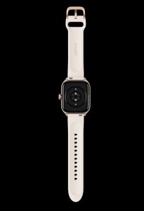 Amazfit GTS 4 Misty White Smartwatch Herzfrequenzmessung Bluetooth Musikspeicher