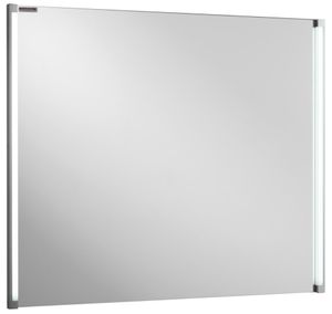FACKELMANN Spiegel LED-LINE / Wandspiegelelement mit LED-Beleuchtung / Maße (B x H x T): ca. 81 x 67 x 4 cm / hochwertiger Badspiegel / moderner Badezimmerspiegel / Breite 80 cm