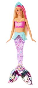 Barbie Dreamtopia Glitzerlicht Meerjungfrau Puppe (blond), Anziehpuppe