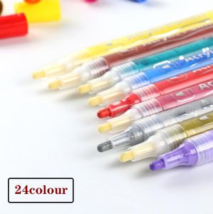 20 Farben Acrylstifte Marker Stifte Set Filzstift Folienstift Für DIY Graffiti 