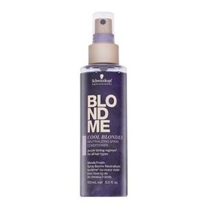 Schwarzkopf Professional BlondMe Cool Blondes Neutralizing Spray Conditioner Conditoner ohne Spülung für platinblondes und graues Haar 150 ml