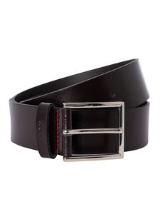 HUGO Giaspo Sz40 Leather Belt W85 Dark Brown