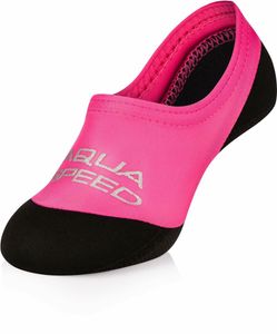 AQUA SPEED Neoprensocken Schwimmsocken Surfschuhe Socken neopren 34/35 pink/schwarz