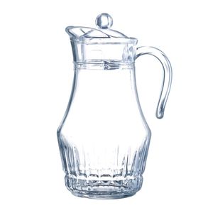 Krug Saftkrug Glaskaraffe mit Deckel 1,8 L Milchkrug Kanne Wasser Saft VICRORIA