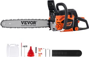 Pilarka spalinowa VEVOR, 52 CC, 18 cali, 2,55 KM, pilarka spalinowa, ręczna akumulatorowa pilarka spalinowa do cięcia gałęzi, przycinania drzew, karczowania, wycinki lasów