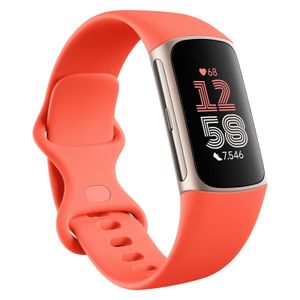 Fitbit Charge 6 coral band/champagne