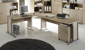 Eckschreibtisch OFFICELINE Winkelschreibtisch Schreibtisch Tisch Büro Sonoma