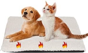 Heizdecke Katze 60 x 45 cm,Selbstheizende Decke für Katzen & Hunde, Wärmedecke Katze Extra Warme & Weich, Selbstwärmende Decke, Thermodecke Katzenbett Geräuschlos
