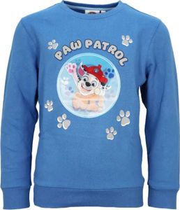 Paw Patrol Kinder Jungen Pullover Sweatshirt Wechselbild – Blau / 98/104