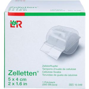 Lohmann & Rauscher Zelletten Rolle in Spenderbox 5 x 4 cm 300 Stück