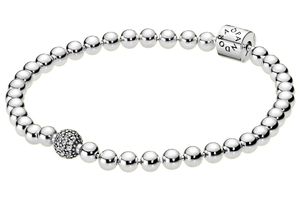 Pandora 598342CZ Náramek pro ženy Beads & Pavé, 17 cm