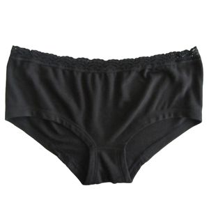 HERMKO 5790 Damen Panty mit Spitze - keine Gummiabschlüsse, Farbe:schwarz, Größe:44/46 (L)