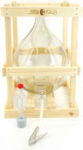 Alberts Premium Selection Glasballon, Weinballon 15 Liter im Holzgestell Alberts Premium Selection Glasballon, Weinballon 15 Liter im Holzgestell