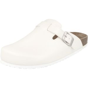 Supersoft 276 111 Unisex Clogs weiß Leder-Innensohle Arzthelfer Krankenschwester