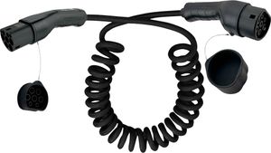 InLine® EV Spiral-Autoladekabel 11kW Typ2, 3-phasig, 5m