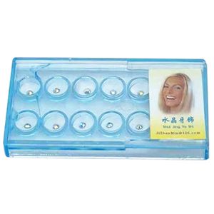 10 Stück Bastelsets Weiß Oral Zähne Edelsteine ​​Kristall Zahnschmuck Schmuck Zähne Dekoration Zahnwerkzeug Bastelsets für Reflektierende Zahnverzierungs-Dekoration