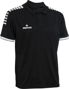 DERBYSTAR Primo Poloshirt schwarz/weiß 4XL