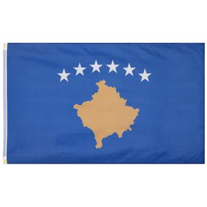 Einheitsgröße MW-49|Kosovo Flagge MUWO "Nations Together" 90 x 150 cm