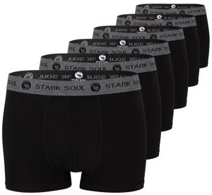 Stark Soul® Boxershorts 6'er Pack - Hipster Shorts XXL schwarz