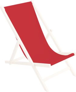 Ersatz-Stoffbezug Wechselbarer Liegestuhl Stoffbezug 100% Polyester für Holz-Liegestuhl Klappliegestuhl Farbe Rot [119]