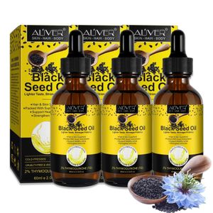 Schwarzkümmelöl kaltgepresst Nigella sativa Hautöl Haaröl Immunität Bio Vegan, 3x 60ml