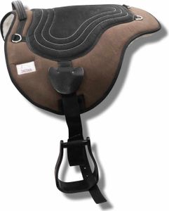 AMKA Soft Seat Bareback Pad Reitpad Reitkissen weich gepolstert mit Sattelgurt Pony, braun/schwarz AMKA Soft Seat Bareback Pad Reitpad Reitkissen weich gepolstert mit Sattelgurt Pony, braun/schwarz