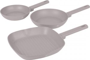 BERLINGERHAUS Set mit 3 Pfannen mit Titan-Finish, Kollektion Taupe BH-8109