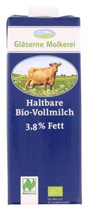 Gläserne Molkerei HaltbareVollmilch 3,8% (1 l)