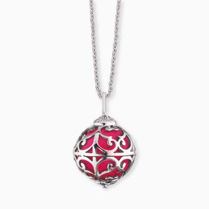 Kette Herzengel I Klangkugel rosa I Silber Kette Herzengel I Klangkugel rosa I Silber