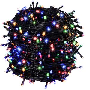 MONZANA® Lichterkette 700 LED Außen 8 Leuchtmodi Innen IP44 Wetterfest mit Netzteil 14m Weihnachten Weihnachtsbaum Weihnachtsbeleuchtung Bunt