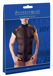 Svenjoyment - Body for Man mit Streifenmuster, Größe:2XL