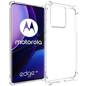iMoshion Handy Hülle für Motorola Edge 40 - Silikon Anti Shock - Transparent