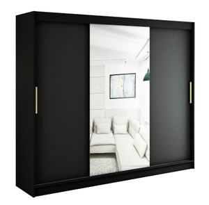 Kleiderschrank, Schiebetürenschrank, Schlafzimmer, Schrank mit Spiegel MALI T1 250