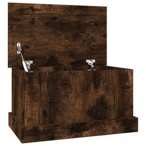 vidaXL Truhlica Smoked Oak 50x30x28 cm odvodený výrobok z dreva