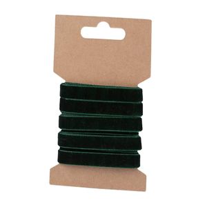 Samtband Zierband 3m Borte Dekoband Stoffband glänzend 9mm breit Farbwahl, Farbe:dunkelgrün