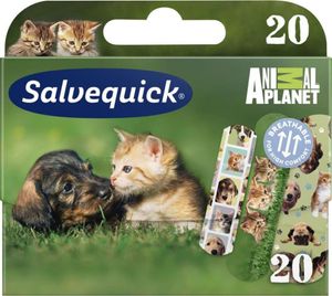Salvequick Animal Planet Plastry dla dzieci, 20 sztuk