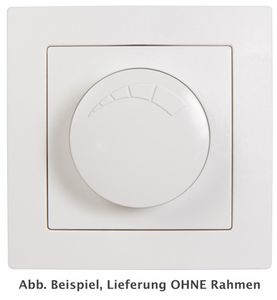 Dimmer für ohmsche Lasten McPower "Flair", 250V/300W, UP, Memory-Funktion, weiß, matt