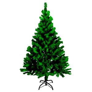 Festive Künstlicher Weihnachtsbaum mit Ständer Grün PVC Dekobaum 1.5M Tannenbaum