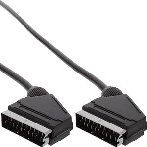 Kabel połączeniowy InLine® Scart, wtyczka / wtyczka, 3 m