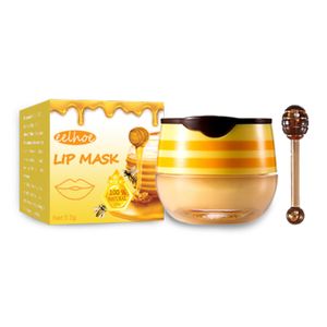 Honig Lippenbalsam Lippenmaske, Lippen Feuchtigkeitscreme Für Lippenpflege und jugendliche Haut