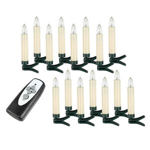 LED Kerzen 15er kabellos mit Fernbedienung/Timer  warmweiß 76579